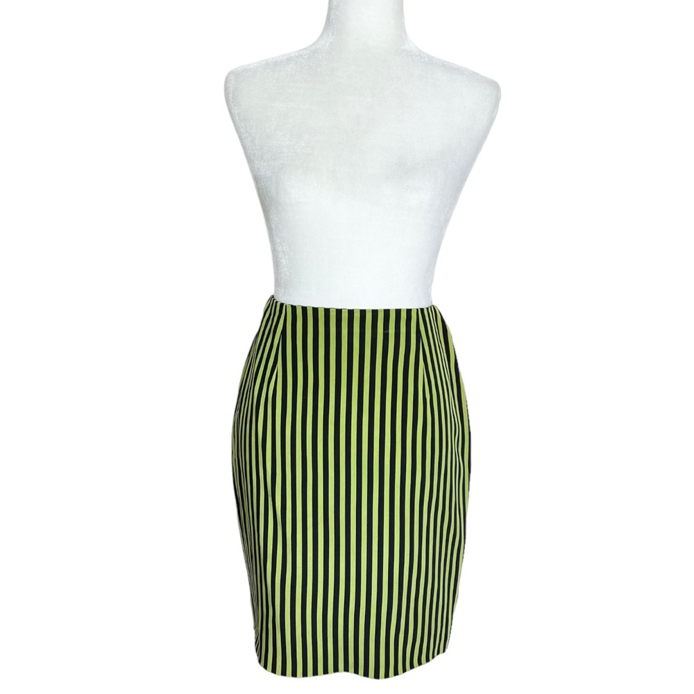Vintage Gianni Versace Istante Striped Skirt Size 42